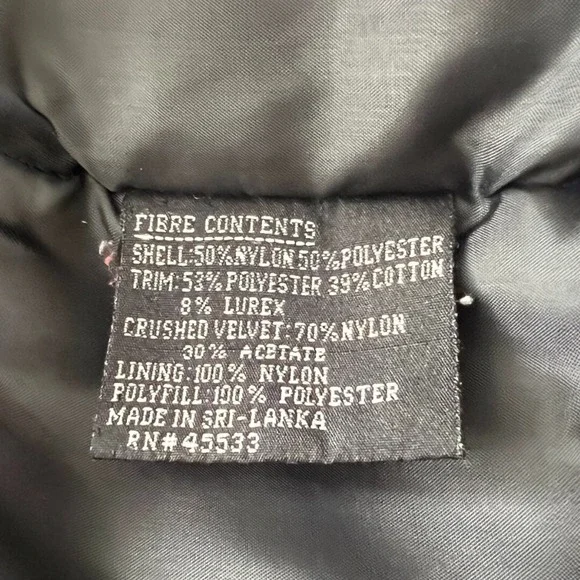 VTG 90's Braetan Patchwork Floral Ski Jacket SZ Large Metallic Turquoise Brown - Picture 10 of 12